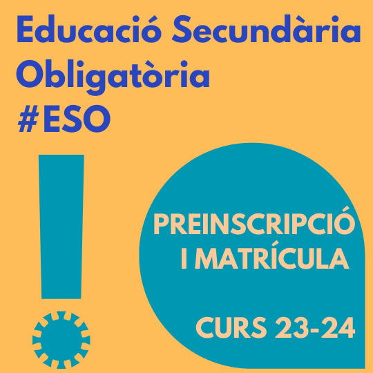 Preinscripció i matrícula - ESO