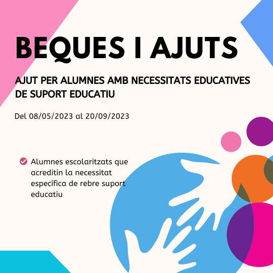 Beques per a alumnes amb Necessitats Específiques de Suport Educatiu (NESE)